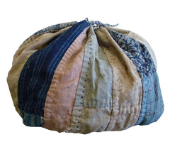 A Marvelous 19th Century Komebukuro: Old Faded Cottons