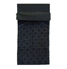 A Sashiko Stitched Cotton Bag: Crisscross Pattern