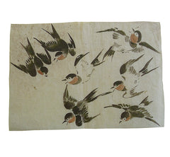 A 19th Century Depiction of Swallows #2: Hand Painted