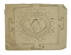 An Indian Folk Drawing: Double-Sided Yantra