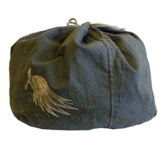 A Beautiful Large Cotton Drawstring Bag: Four Delicately Hand Drawn Tortoises