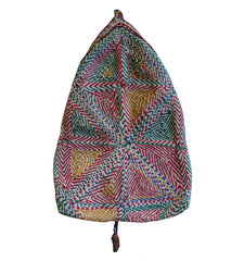 An Intensely Stitched Kantha Coin Pouch: Recycled Cottons