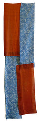 A Pair of Juban Fragments: 19th Century Botanically Dyed Silks