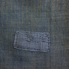 A Hemp and Cotton Two Panel Kaya: Patched Mosquito Netting