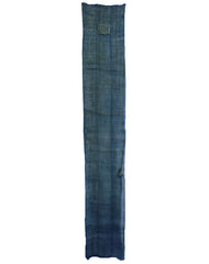 A Patched Length of Indigo Kaya: Hemp Mosquito Netting