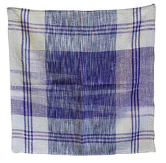 An Indian Khadi Cotton Square #1: Hand Spun and Hand Woven
