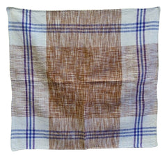 An Indian Khadi Cotton Square #2: Hand Spun and Hand Woven