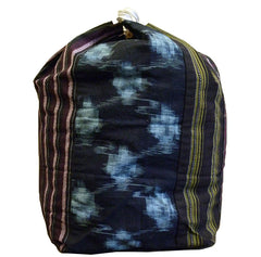 A Large Cotton Komebukuro: Stripes and Kasuri
