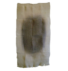 A Mesh Hemp Steaming Cloth: Soft Gradient Center Coloration