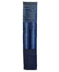 A Beautiful 19th Century Boro Length: Stripes with Checked Patches