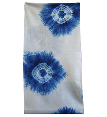 A Shibori Diaper: Indigo Spiderwebs