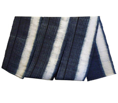 A Length of Resisted Indigo Dyed Hemp: Miao Minority