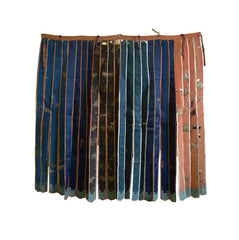 A Silk Buddhist Altar Dressing: Elaborately Couched and Embroidered Details