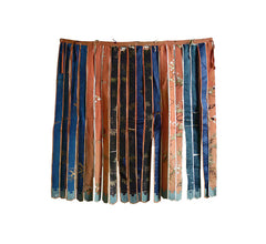 An Elaborate Silk Buddhist Altar Dressing: Couched and Embroidered Details