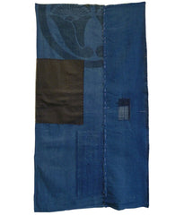 An Indigo Boro Textile: Over Dyed Nobori Bata Fragment