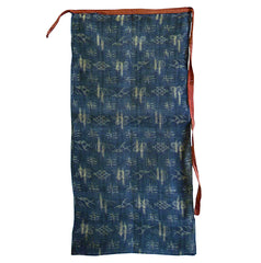 A Kasuri Dyed Hemp Apron: Omi Jofu