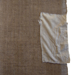 A Very Rustic Undyed Kaya Panel: Patched and Coarse Yarns