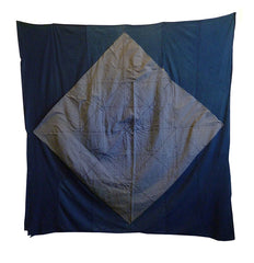 A Mammoth Cotton Furoshiki: Sashiko Stitched Center