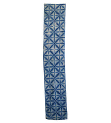 A Length of Softly Faded Itajime Shibori: Beautifully Small Patches