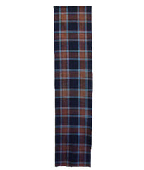 A Richly Colored Plaid Cotton Length: Indigo Dye