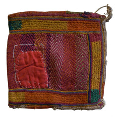A Small Banjara Pouch: Indian Hand Stitching