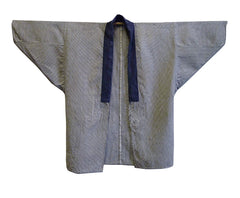 A Large Striped Work Coat: Good Wear and Repairs