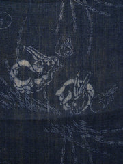 A Resist Dyed Cotton Mesh Length: Rabbits
