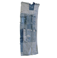 A Very Scrappy Layered Boro Fragment: Soft Colors, Soft Cotton