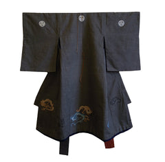 A Meiji Era Child's Yuzen Dyed Kimono: Lavish Semamori