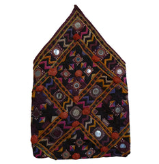 A Shimmering Hand Embroidered Indian Pouch: Rajasthani Mirror Work