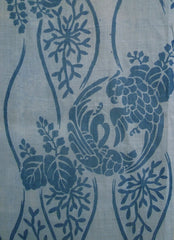 A Length of Stenciled Hemp or Ramie Cloth: Slightly Mottled Background