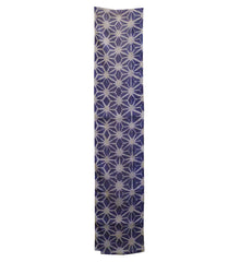 A Length of Itajime Asa Cloth: Asanoha Pattern