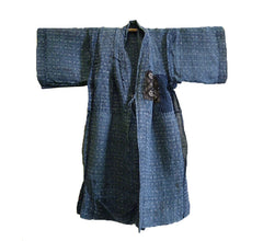A Child's Omi Jofu Boro Kimono: Patched