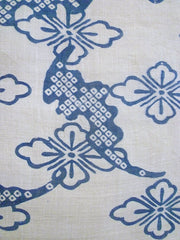 A Length of Stenciled Hemp or Ramie: Bats
