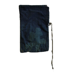 A Hemp Lined Indigo Dyed Cotton Bag: Recycled Cloth