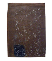 A Katagami Cut from Re-used Paper: Delicate Motifs
