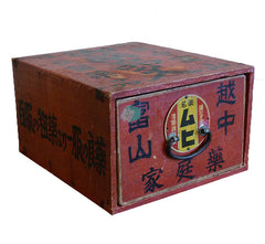 A Red Drawered Small Box: Kanji and Images