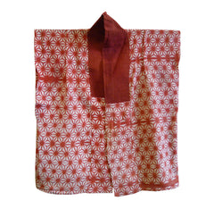 An Itajime or Kyoukechi Dyed Han Juban: Asa no Ha Pattern