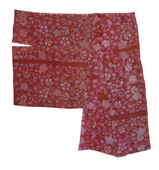 Two Pieces of Gauzy Itajime Cotton: Resist Images Using Pressure