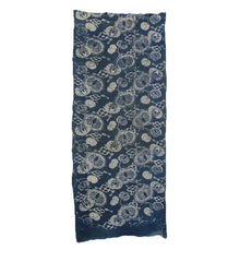 A Length of Figured Cotton Mesh: Tea Berry Motif