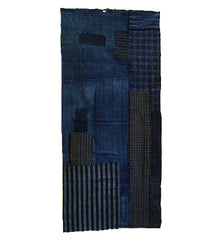 A Reversible Patched Boro Fragment: Good Age and Hand Spun Cotton