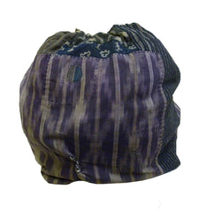 A Patched and Repaired Komebukuro: Drawstring Bag