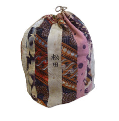 A Hand Stitched Komebukuro: Commercially Woven Cottons