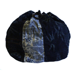 An Indigo Dyed Komebukuro: Wonderful Cotton Fragments