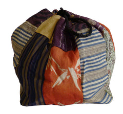 An Antique Silk Komebukuro: Itajime Pieces