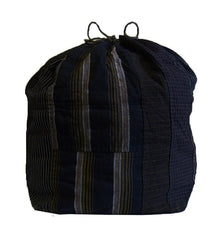 A Large Komebukuro: Pieced Cotton Drawstring Bag
