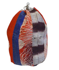 A Pieced Cotton Drawstring Bag: Flour Sack Lining