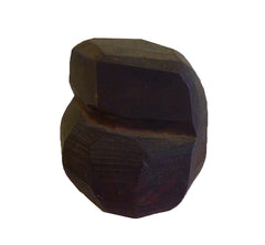 A Small Rustic Carved Wooden Daruma: Folk Craft