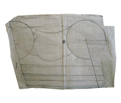An Old Roof Tile Drawing: Full Scale and Almost Abstract