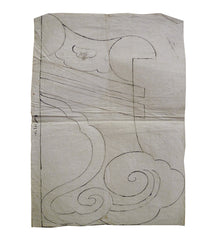 A Roof Tile Drawing: Abstracted Cloud Forms